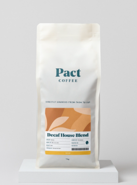 SAV. Pact Coffee Decaf House Blend Espresso Coffee Beans 1kg