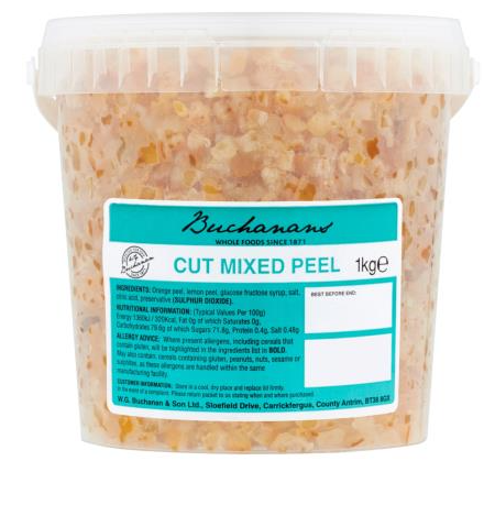 Elite. Buchanans Cut Mixed Peel - 1kg