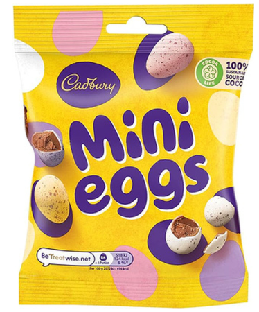 123648 SAV. Cadbury Mini Eggs 74g (24 Pack)
