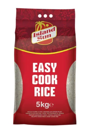 112186 SAV. Island Sun Easy Cook Long Grain Rice 5kg