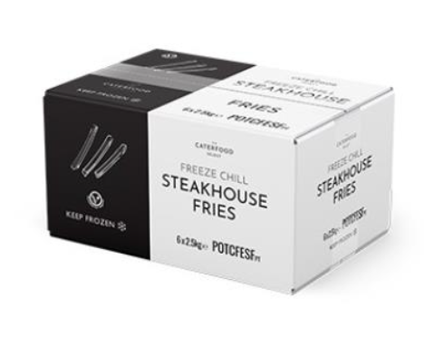 Elite. Caterfood Select Freeze Chill Skin Off Steakhouse Fries - 4x2.25kg