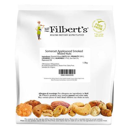Elite. Mr Filberts Somerset Applewood Smoked Mixed Nuts 6x1.5kg