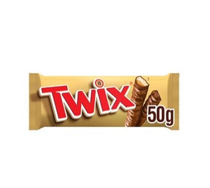 Elite. Cadbury Twix Chocolate Biscuit snack Bar 32x50g