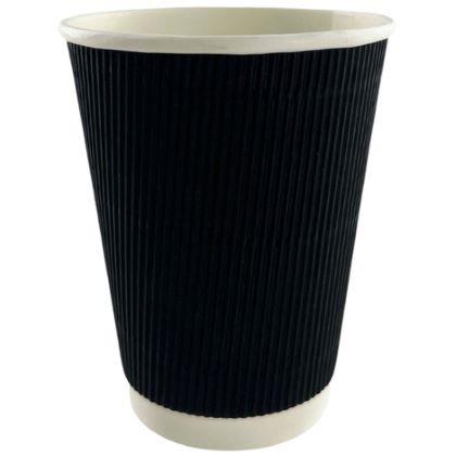 Elite. Black Ripple Cup 16oz x500