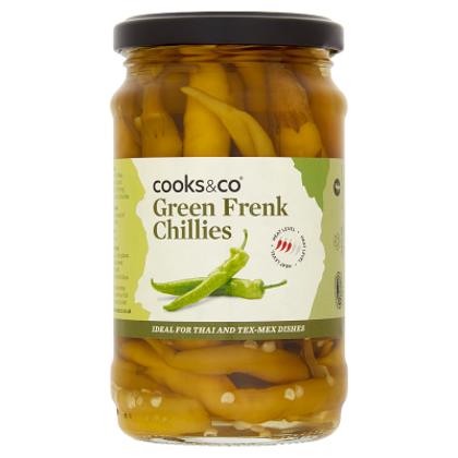 Elite. Cooks & Co Green Chillies 300g