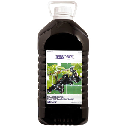 Elite. Freshers No Added Sugar Blackcurrant Cordial 5 litre