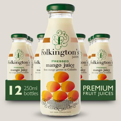 Elite. Folkingtons Mango Juice 12x250ml