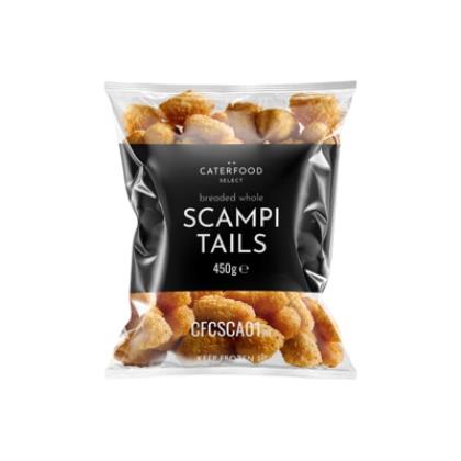 Elite. Caterfood Breaded Whole Scampi Tails 450G