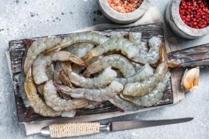 Elite. Prawns Raw H/Les Shelloff 16/20 Tigers Deveined (CF*) 1KG
