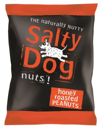 Elite. Salty Dog Bagged Honey Roasted Peanuts (Pub Card) 45g Each