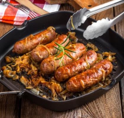 Elite. Caterfood Select Pork Sausages 8's (Appx. 79) 1 x 4.5KG