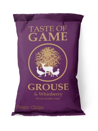 Elite. Taste of Game Grouse & Whinberry Potato Crisps 24x40g
