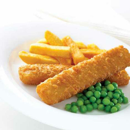 Elite. Youngs Frozen MSC Jumbo Battered Cod Fish Fingers 36 x 70g