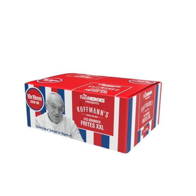 397104 SAV. Frozen Koffmans Les Grande Frites Skin On 19mm XXL Chips 4x2-27kg