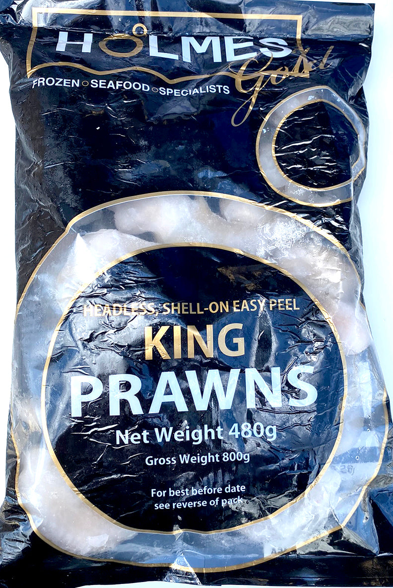 STICK. Tiger Prawns Raw Head On Shell On 8-12 1kg Box