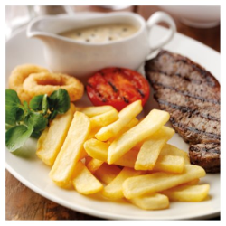 386010 SAV. Freeze Chill Steakhouse Fries 9/18 - 4x2.5kg. Country Range