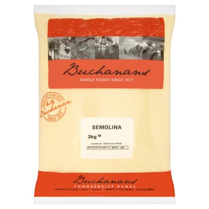 Elite. Buchanans Semolina 3kg