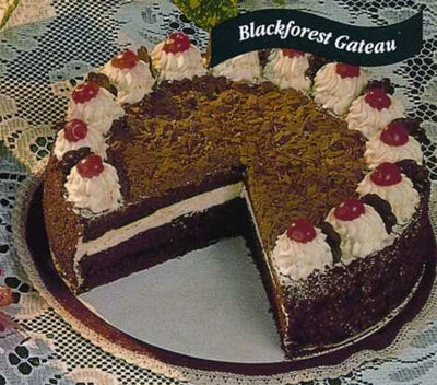 Elite. City Cakes Frozen Blackforest Gateau  1 x 1SGL