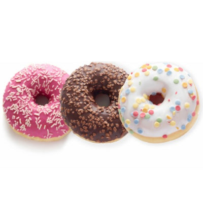 Elite. Poppies Frozen Mixed Iced Ring Donuts Selection  x36