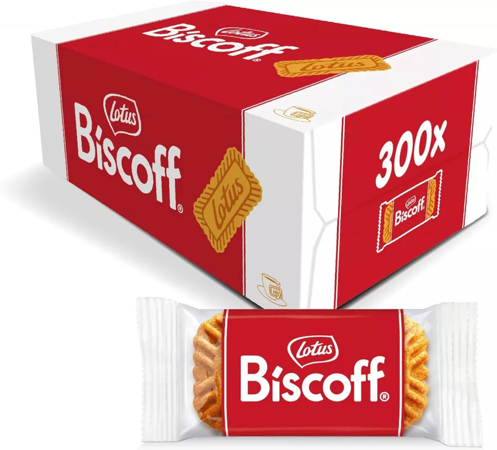 Coffee. Caramalised Lotus Biscuits Individually Wrapped  x300