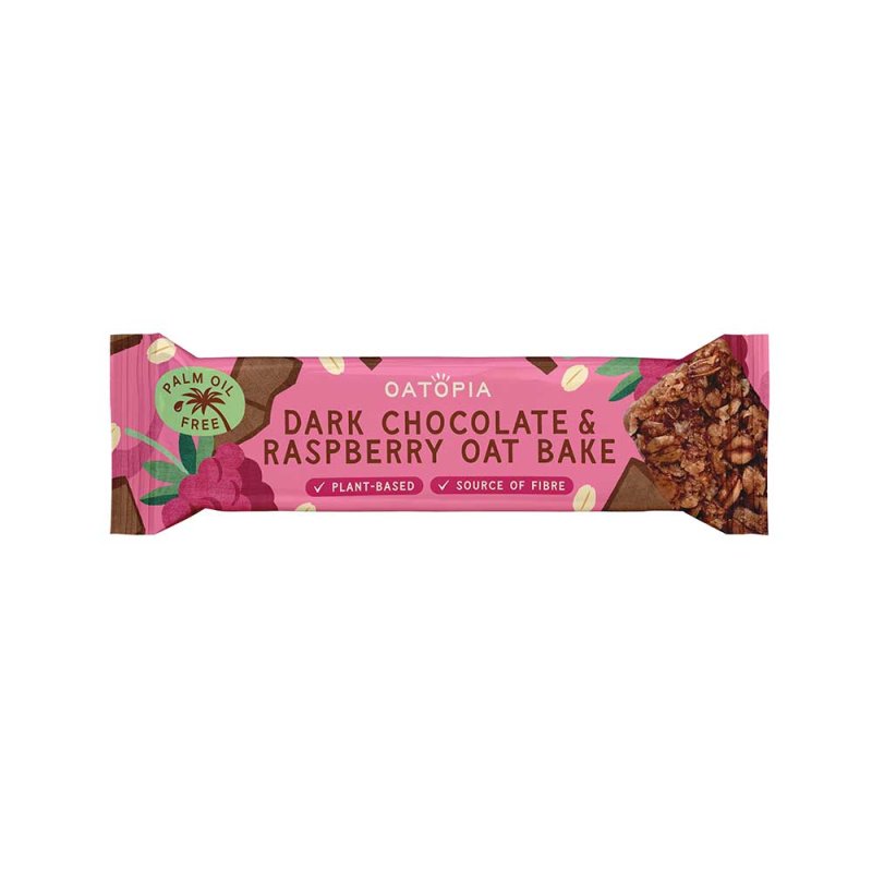 Elite. Oatopia Dark Chocolate & Raspberry Oat Bake 15x60g