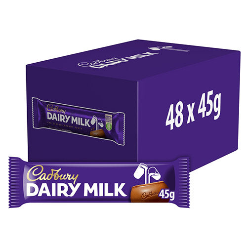 Cadbury's Dairy Milk Chocolate Bar 48x45g