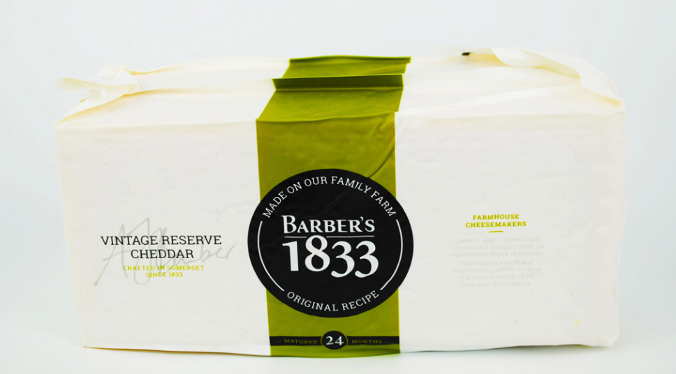1366 Cheddar Barbers 1833 Vintage Cheese 1.25kg