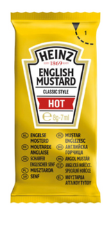 108618 SAV. Heinz Hot English Mustard Sachet x250