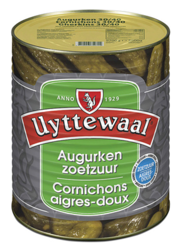 119558 SAV. Uyttewaal Jumbo Gherkins 9.7kg