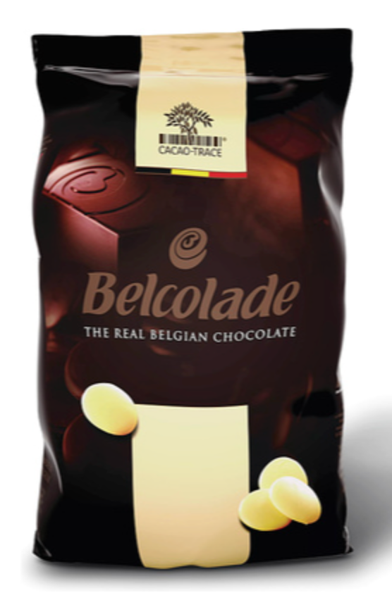 141485 SAV. Belcolade White Chocolate Drops 30% 5kg