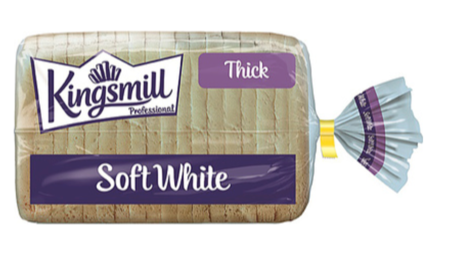 312252 SAV .Kingsmill Soft White Thick Sliced Bread 800g (14+ 2) 8x800g