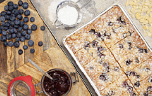 319003 SAV. Cakesmiths Vegan Blueberry Bakewell x14 ptn