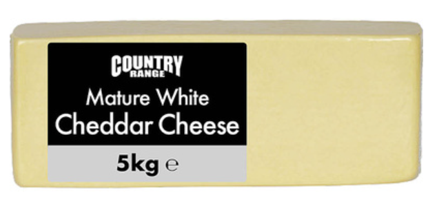 269042 SAV.  Mature White Cheddar Cheese  C/R  5kg
