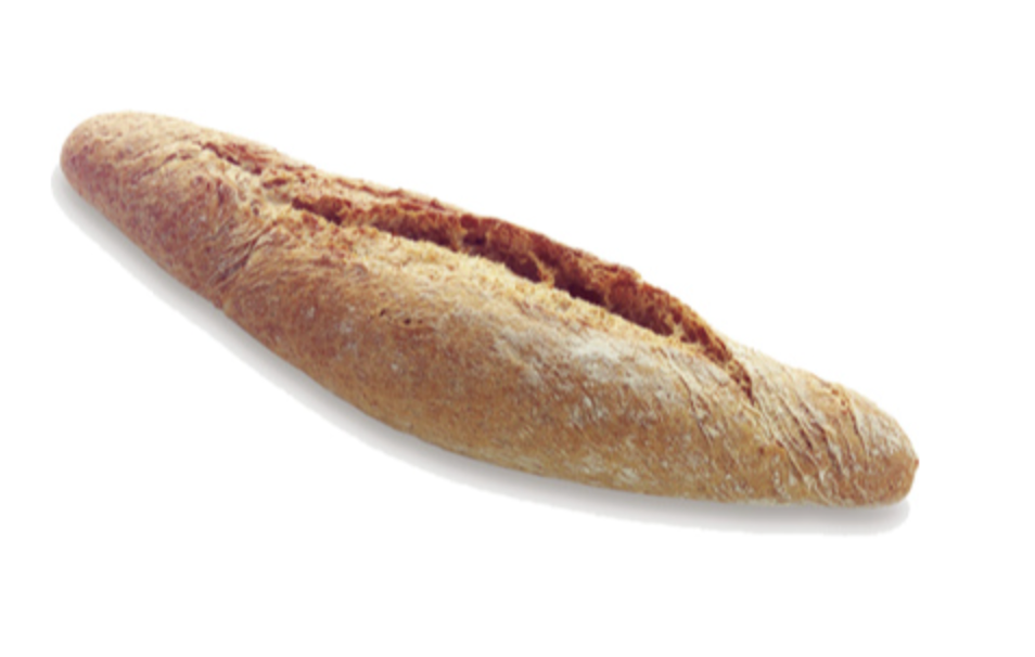 387019 SAV. La Lorraine Traditional stone baked Spanish Brown half-baguette 50x125g