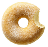 300163 SAV. Donut Worry Be Happy Donut with Sugar x48