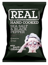 118834 SAV.Real Sea Salt and Black Pepper Crisps 48x35g
