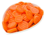 385040 SAV. Greens Sliced Fluted Carrots 1kg