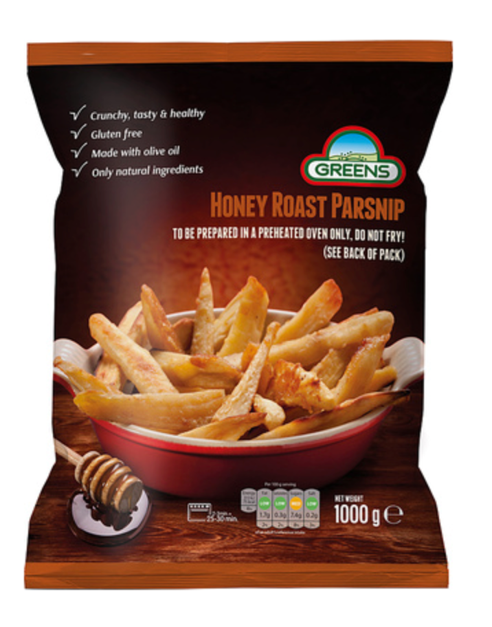 375630 SAV. Greens Honey Roast Parsnips 10 x 1kg