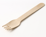 665422 SAV. Natural Leaf Birchwood Fork (6.3 Inch) 100PCS