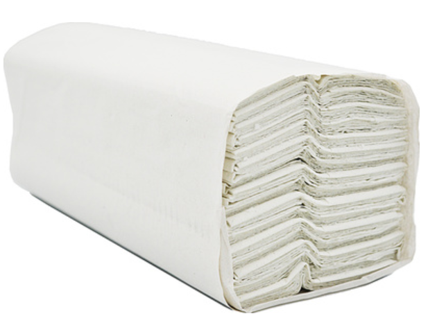 629038 SAV. Poppies Premium White C-Fold Hand Towels 2400PCS