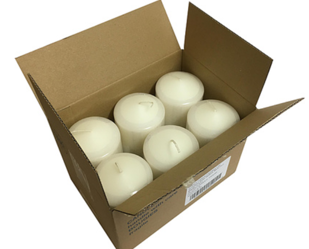 628932 SAV. Prices Altar Candle White 6x3 72 Hrs 6PCS