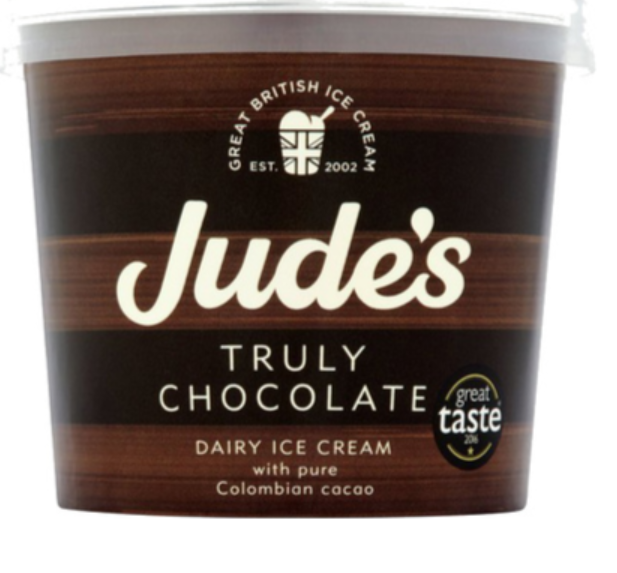 389502 SAV. Judes Individual Truly Chocolate Ice Cream Tubs 24X100ML