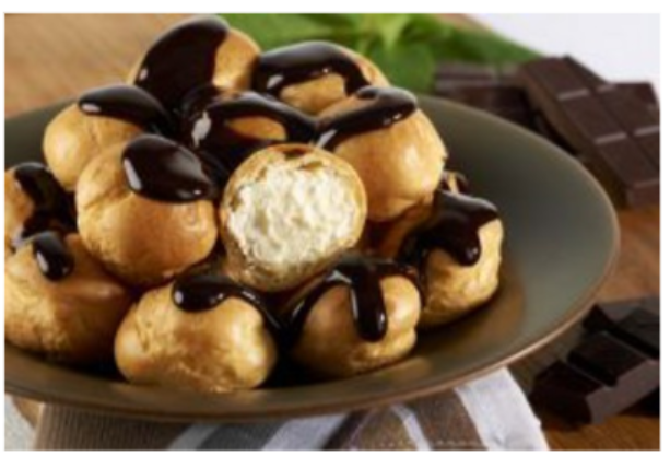 388406 SAV. Country Range Belgian Chocolate and Dairy Cream Profiteroles 3 x 24PCS