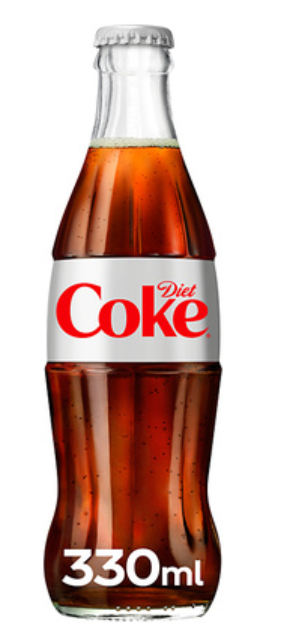 133253 SAV. Coca Cola Diet Coke Bottles (Glass) 24 X 330ML