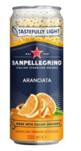 133257 SAV. San Pellegrino Orange Can (Aranciata) 24X 330ML
