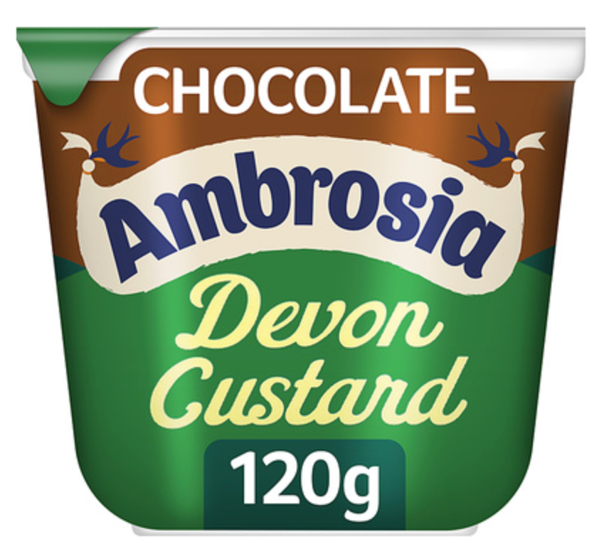 120187 SAV. Ambrosia Chocolate Custard Pots 12x120g