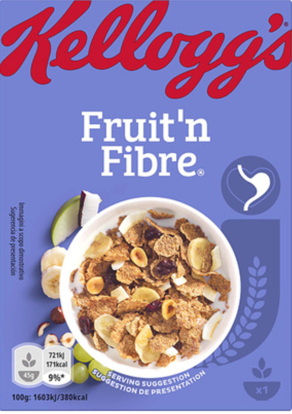161392 SAV. Kelloggs Individual Fruit 'N' Fibre 1x40