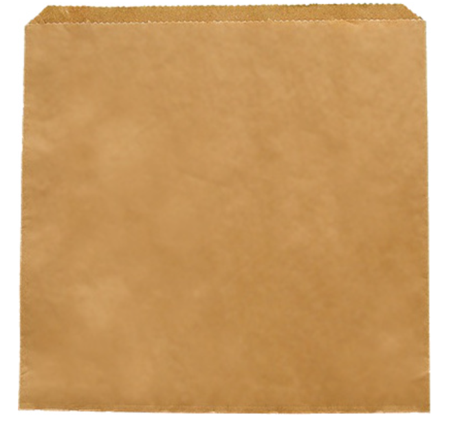 609140 SAV. Vegware Recycled Kraft Flat Bag (10 x 10 inch) 1 x 1000PCS