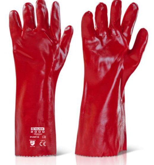 646040 SAV. PVC Gauntlet Gloves 1 x 1PR