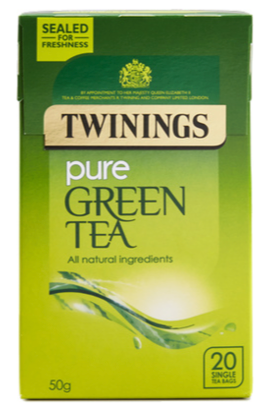 112672 SAV. Twinings Green Tea Envelope Tea Bags 12x20 SGL
